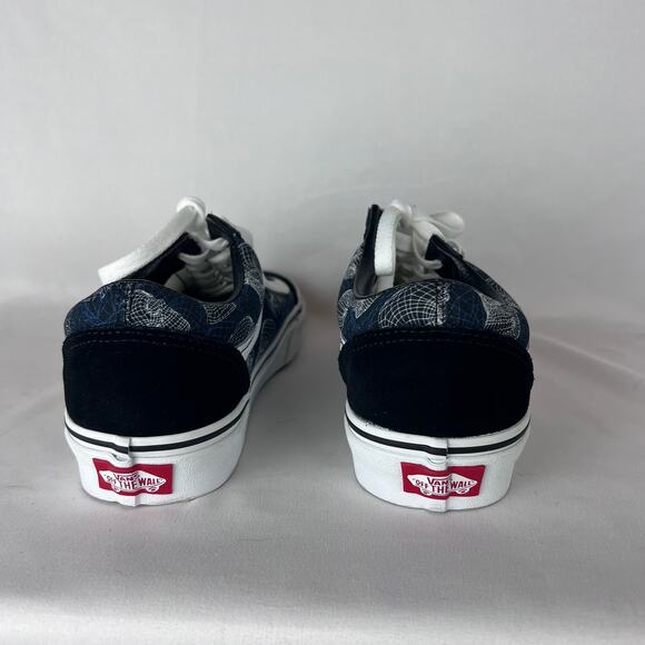 Vans Old Skool Skulls Wireframe Shoes Suede Trainers Skateboard Blk Men Size 6.5 - Picture 3 of 10